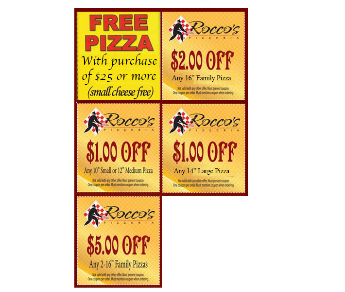 Coupons Rocco's Pizzeria